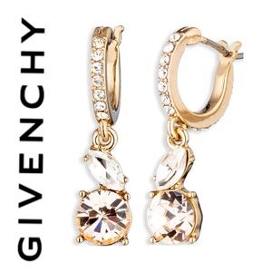 🐘🐘 Givenchy Hoop Drop Sapphire Earrings